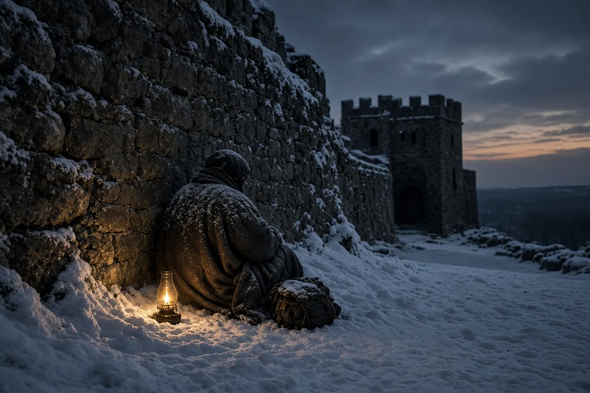 Henry IV endured three days of harsh winter weather outside Canossa.