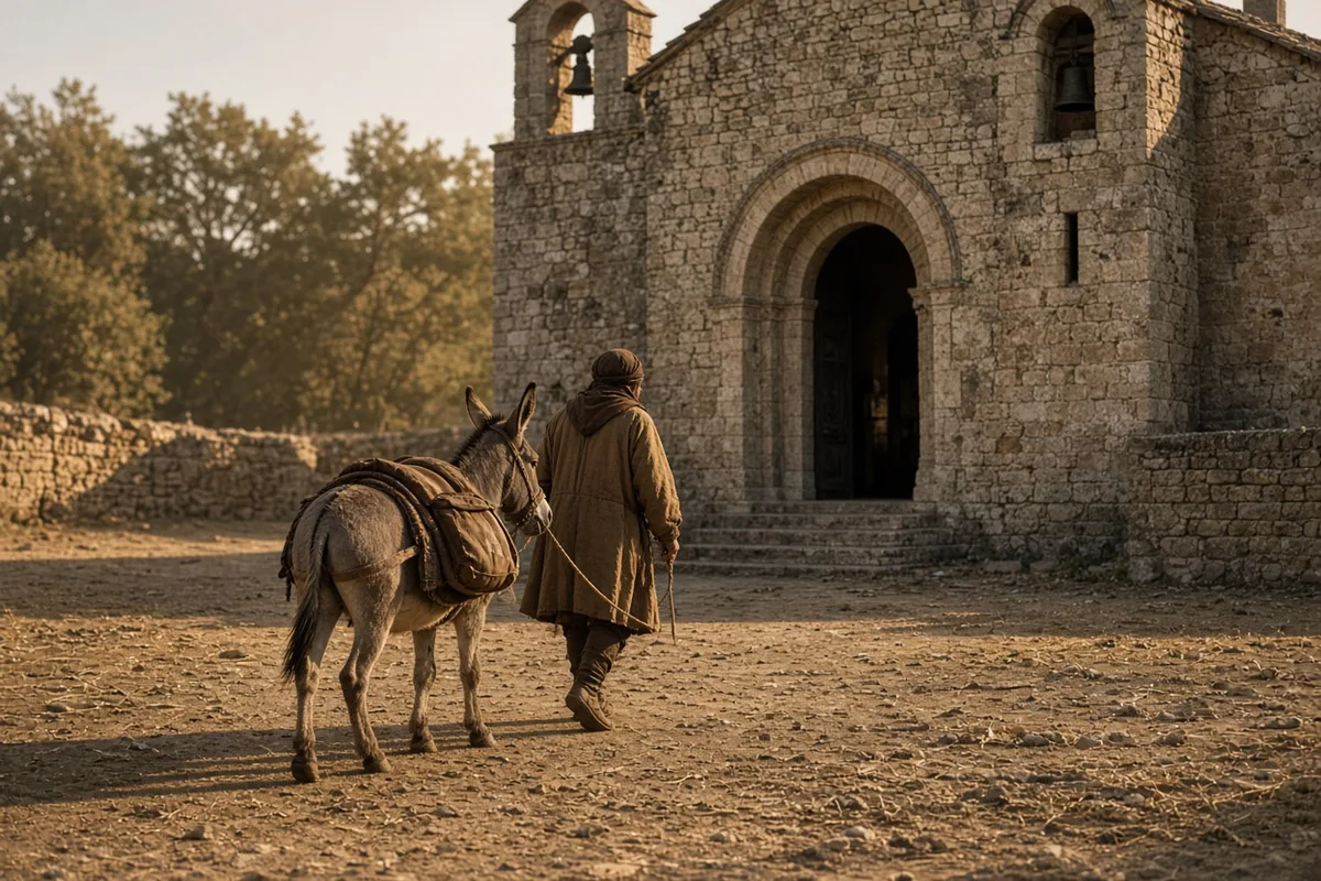 The mule was brought forward during the event.