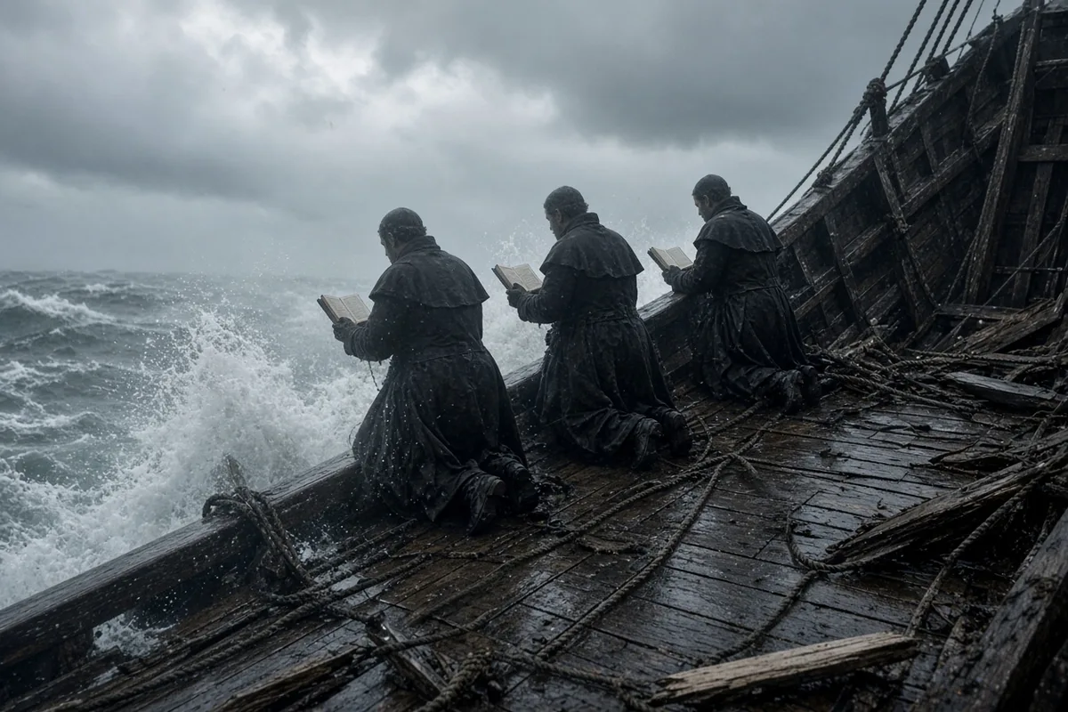 The four chaplains of different faiths prayed together as the ship went down.