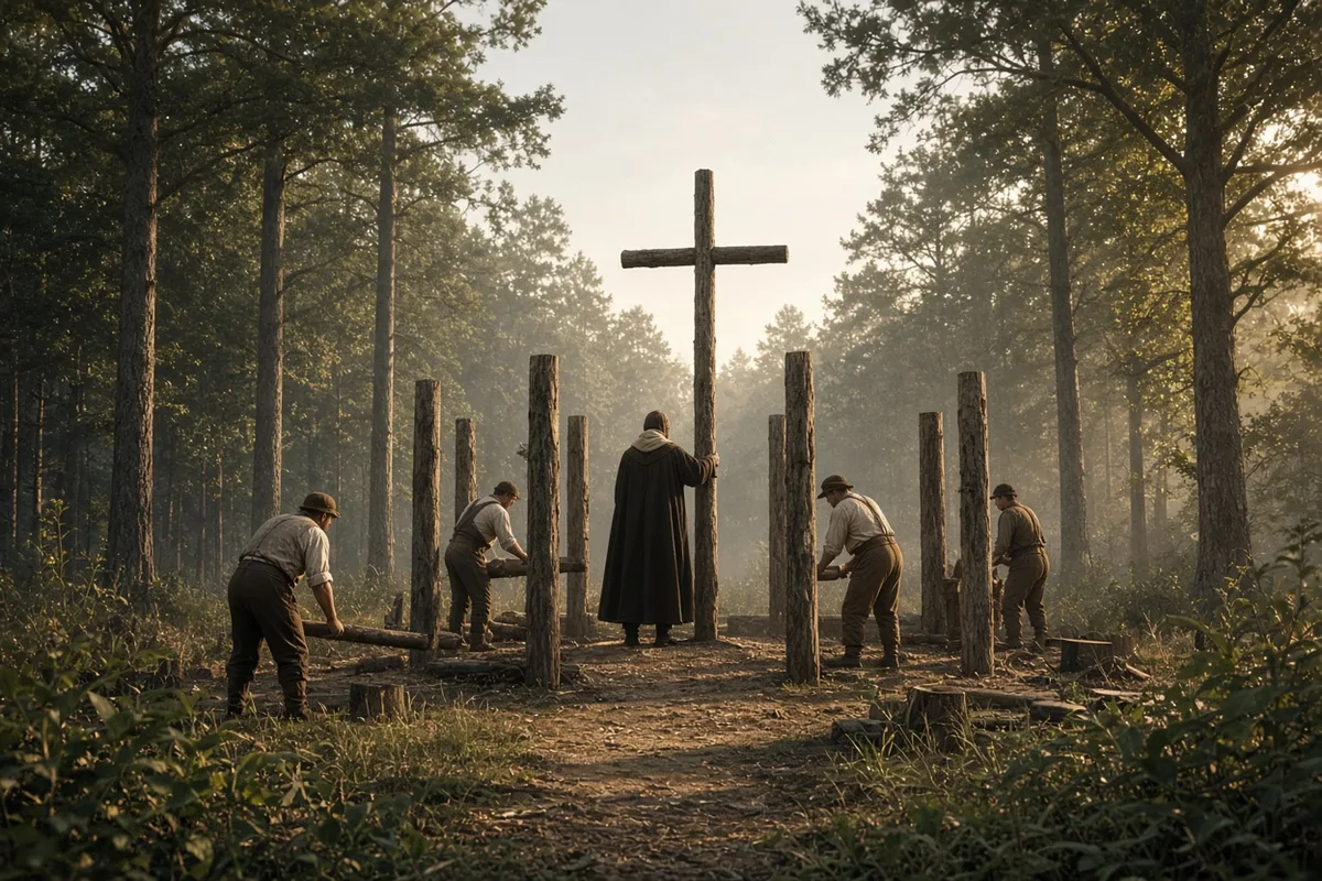 Simple wooden churches were built at sites where tribes had gathered, marking the first Christian centers in Ireland.