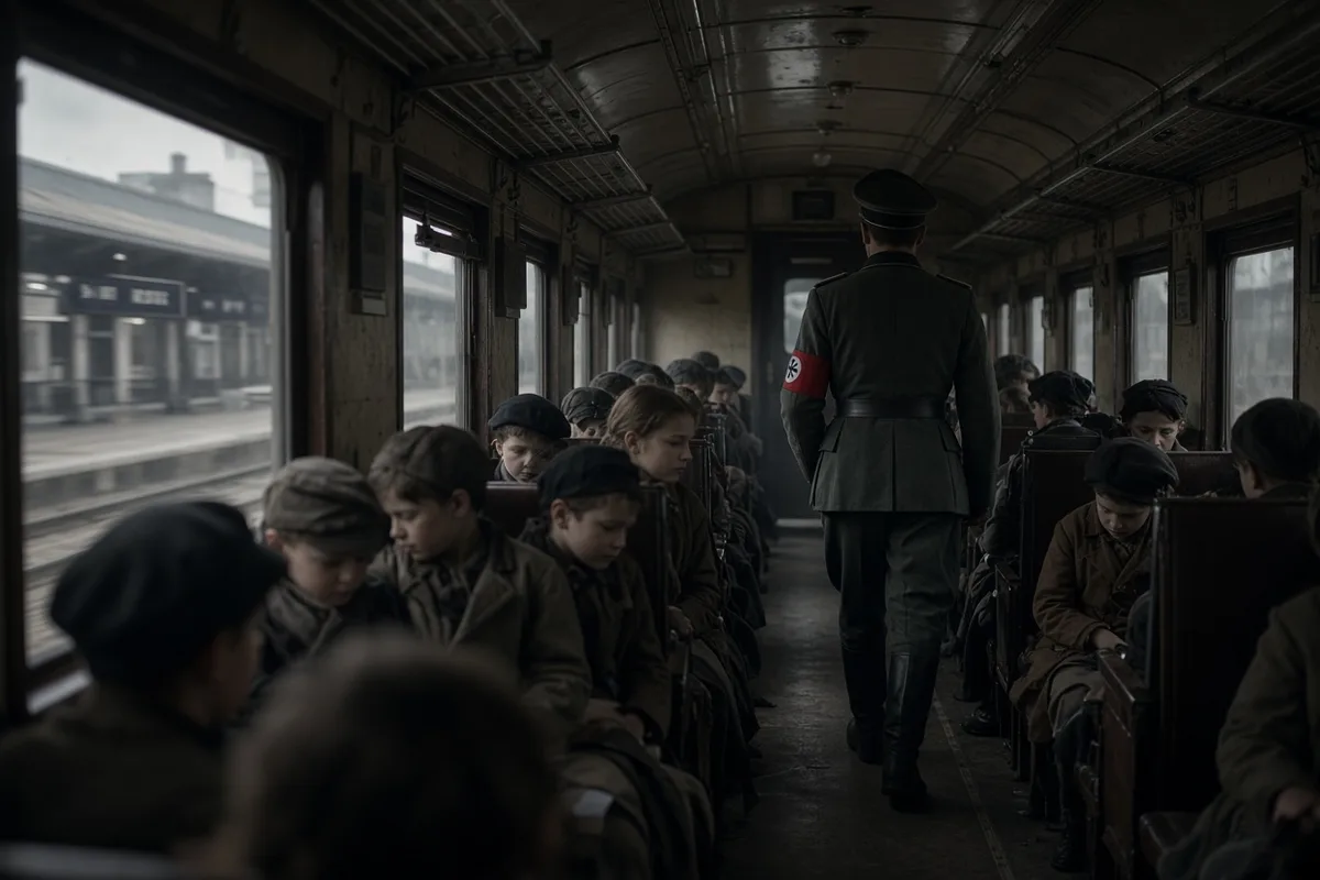 The trains carried children directly through Nazi Germany en route to the Netherlands, from where they ferried to England.