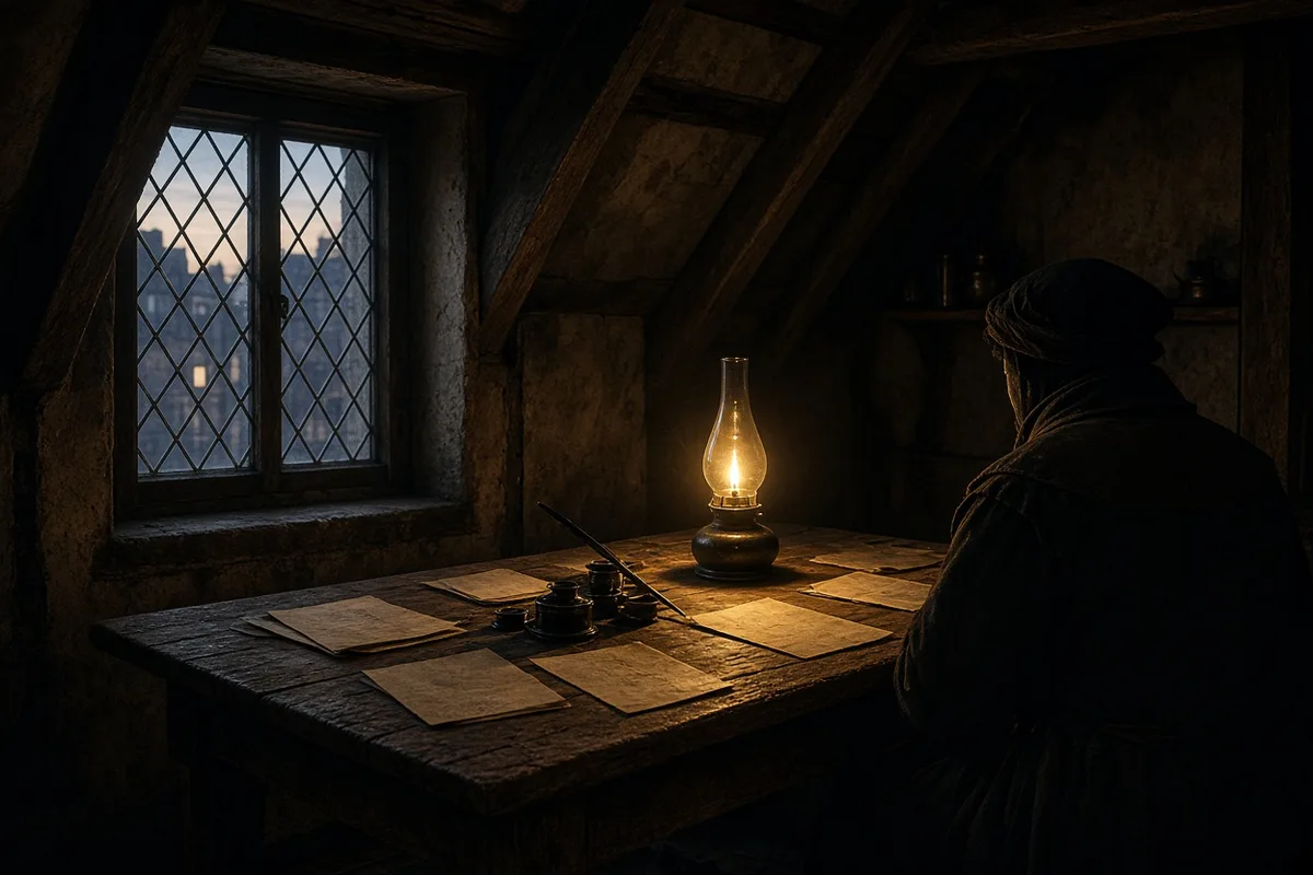 John Calvin composed the Institutes of the Christian Religion in exile in Basel during the winter of 1535-1536.