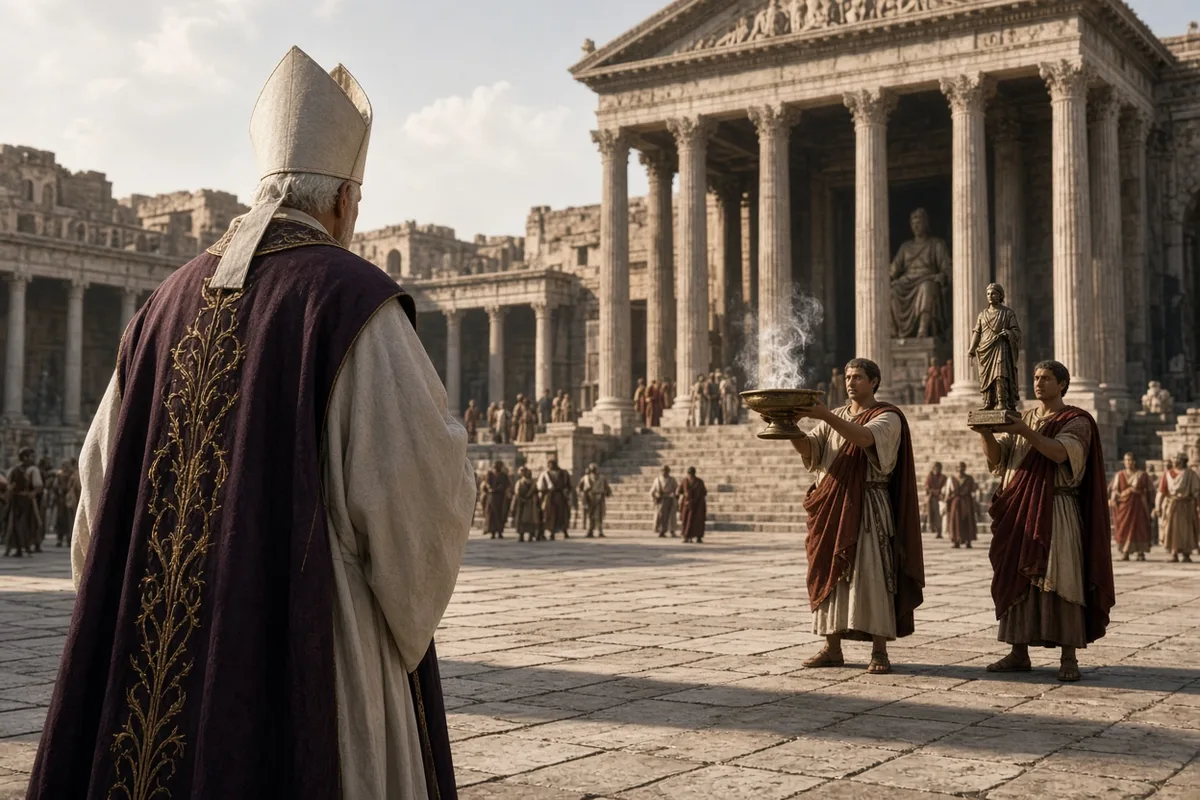 Polycarp refused to deny Christ or swear by Caesar.