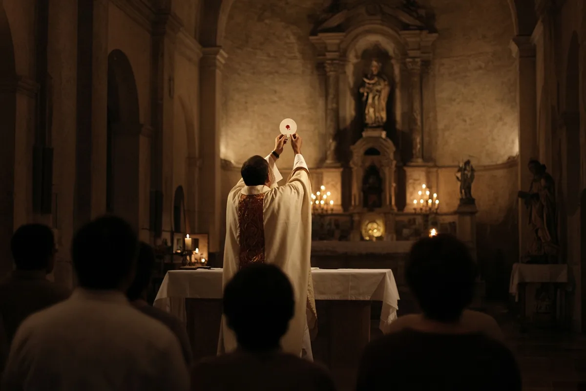 During Mass in Tixtla in 2006, a consecrated host began to bleed.