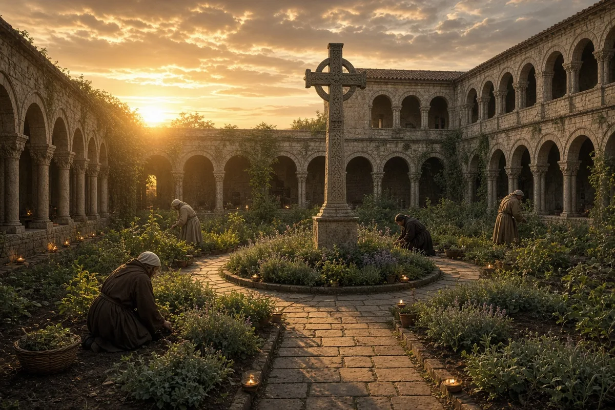 Radegund's Holy Cross Abbey, founded in 557, endured as a center of relic veneration and charity.