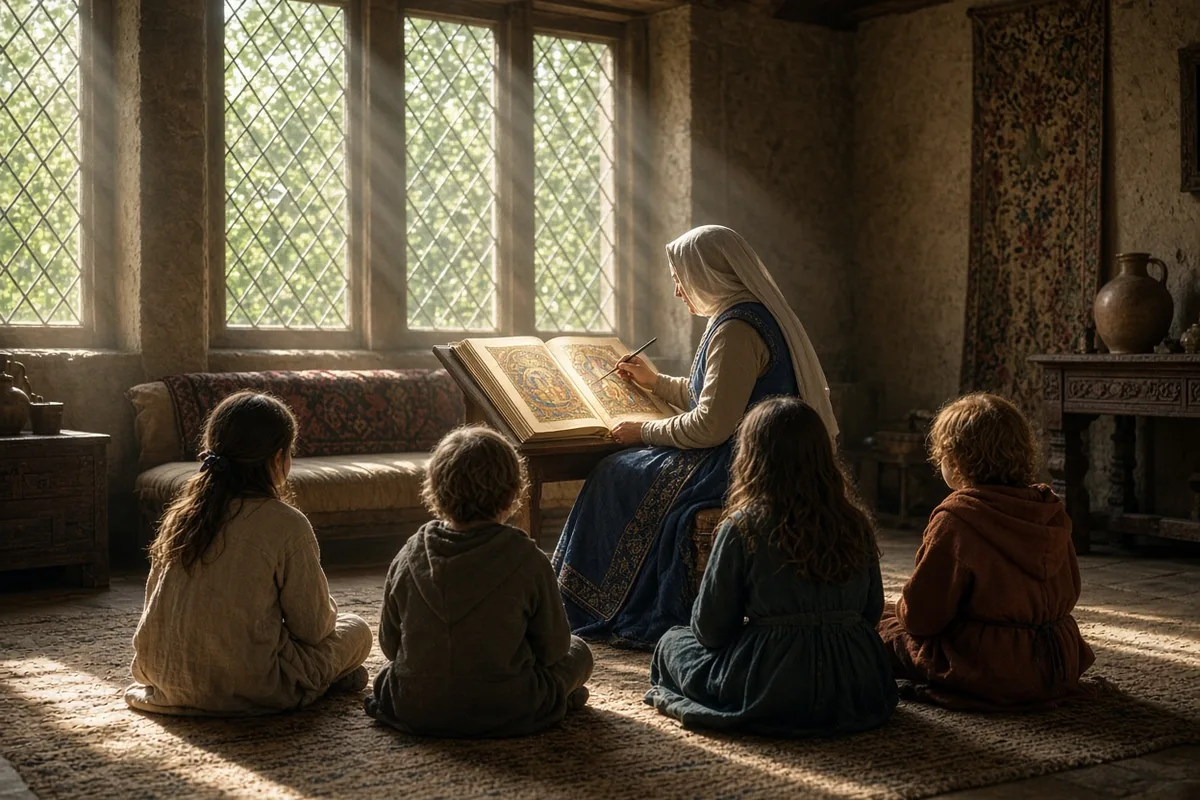 She promoted religious education among the young nobles of the Scottish court.