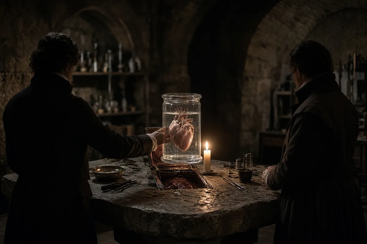 The heart was removed and observed to show no signs of decay.