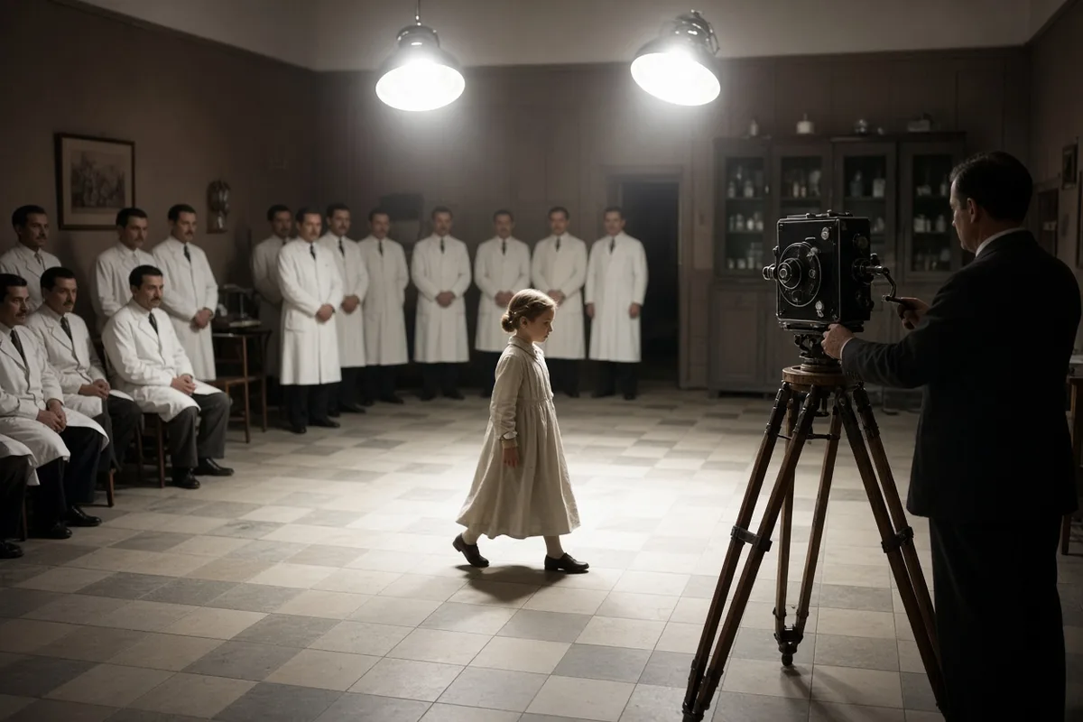 The examination and recovery were documented on film and in medical records in 1938.