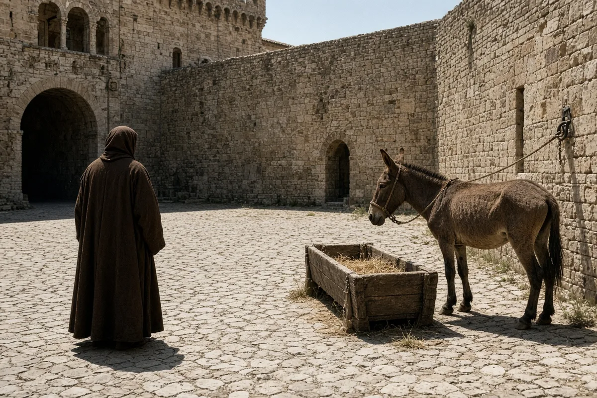 A heretic in Rimini challenged Anthony of Padua to demonstrate the real presence of Christ in the Eucharist by testing his starved mule.
