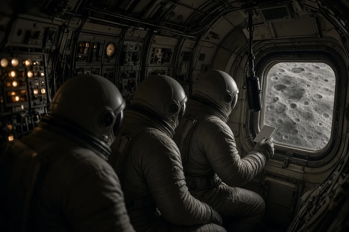 On Christmas Eve 1968, the Apollo 8 crew read the opening verses of Genesis aloud in a live broadcast watched by an estimated one billion people worldwide.