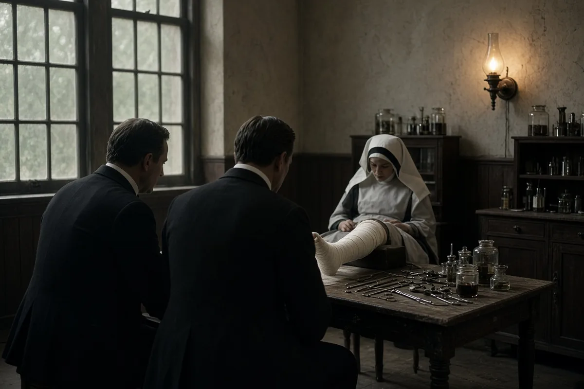 Physicians examined Sister Mary for osteomyelitis before her pilgrimage.