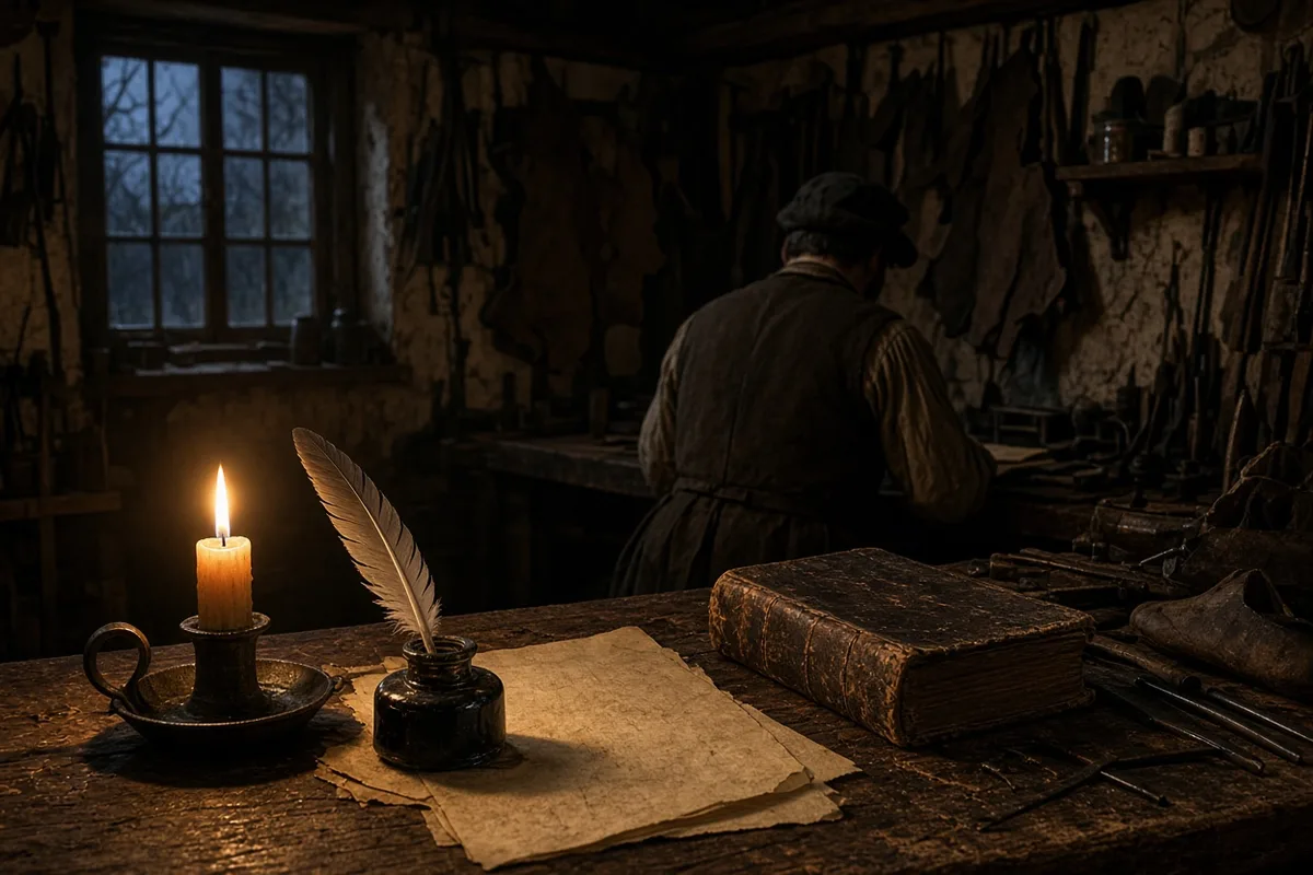 William Carey drafted his 1792 pamphlet An Enquiry into the Obligations of Christians to Use Means for the Conversion of the Heathens during evenings in his Northamptonshire workshop.
