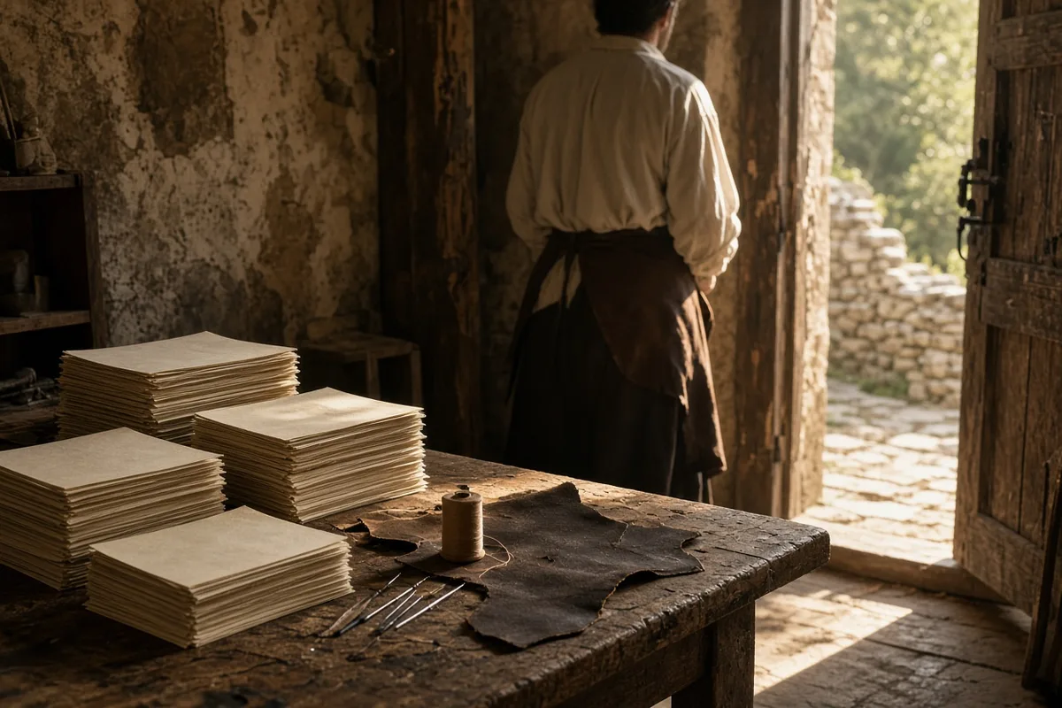 Individual sheets of the Enquiry were folded, collated, and stitched into pamphlet form.