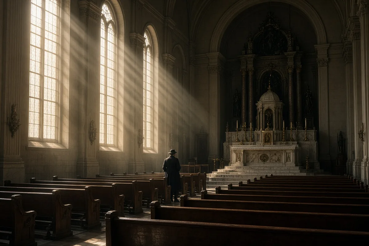 Rice wrote of quietly re-entering Catholic churches as the first step in her spiritual return.