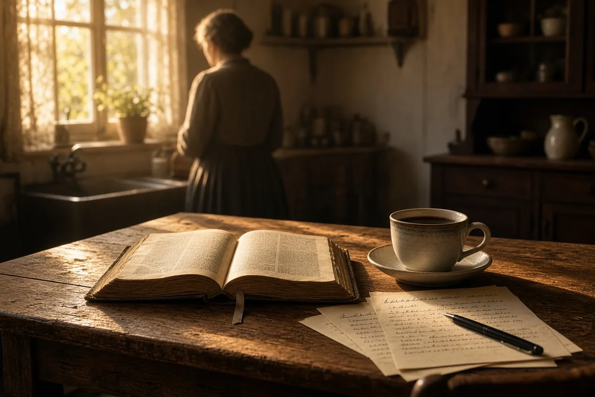 Her memoir recounts rediscovering scripture after years away from religious practice.