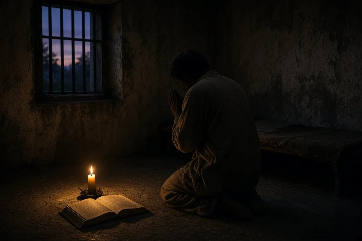Mangalwadi described moments of prayer and reflection that followed his reading of the Bible.