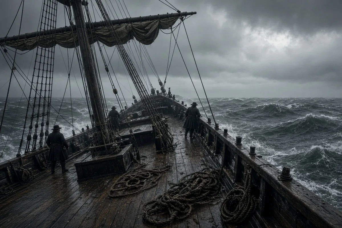 Newton was aboard a slave ship when the 1748 gale began.