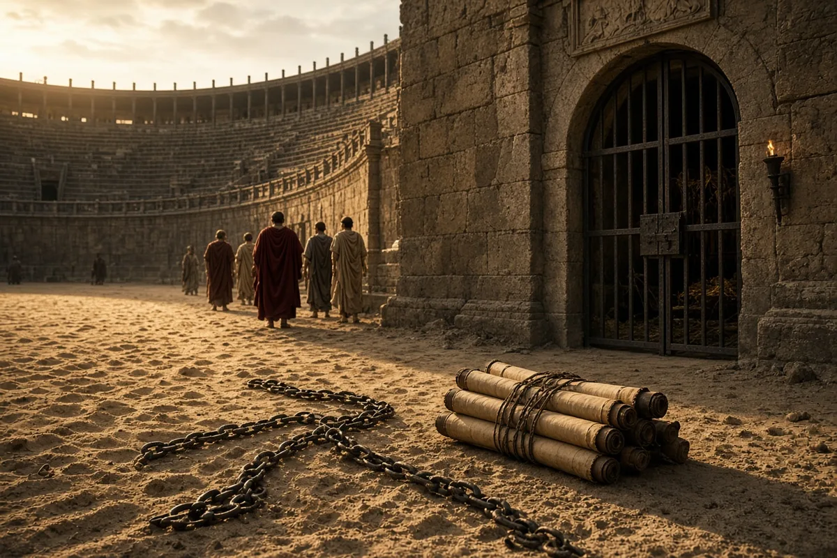 Ignatius's letters reached their destinations before his martyrdom by wild beasts in the Colosseum around 107 AD.