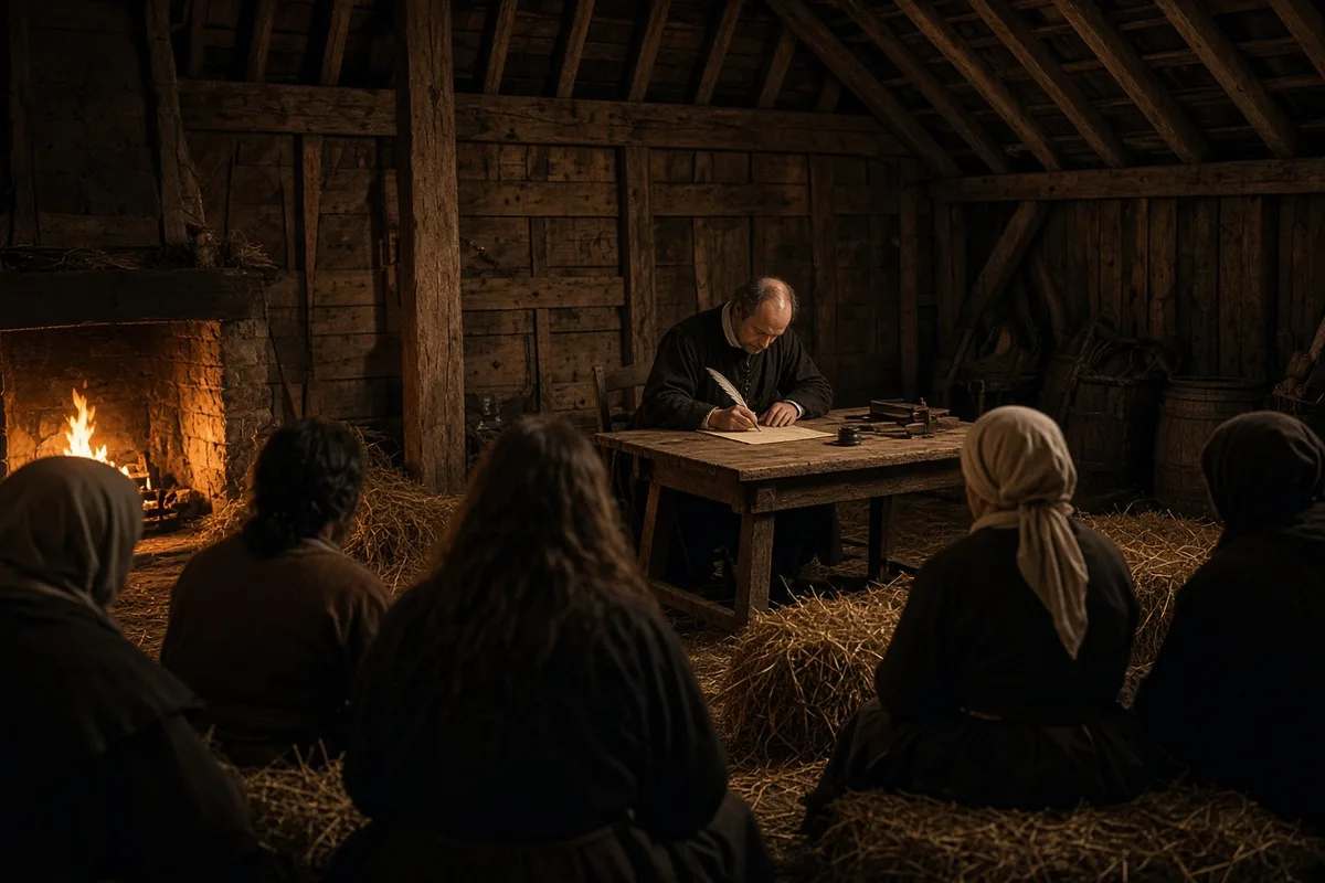 Menno Simons produced writings that defined the non-resistant stance of the emerging Mennonite churches.