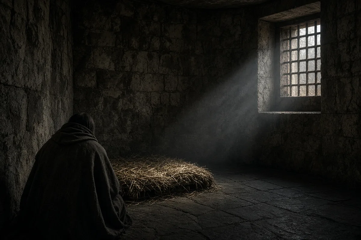 St. John of the Cross endured nine months of confinement in a tiny cell within the Toledo Carmelite monastery in 1577-1578.