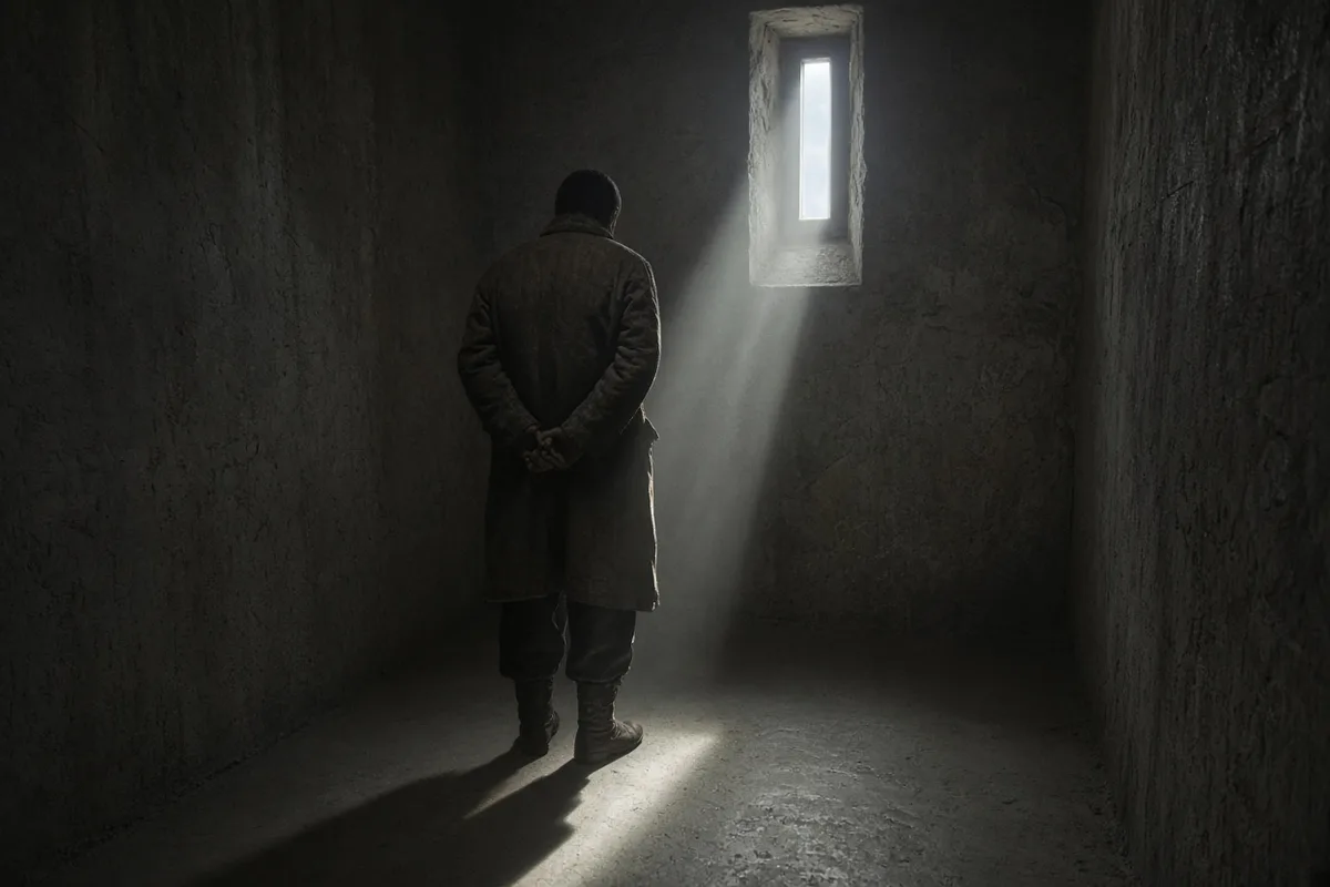 Solzhenitsyn later described an intense inner conversion that occurred during weeks of solitary confinement.