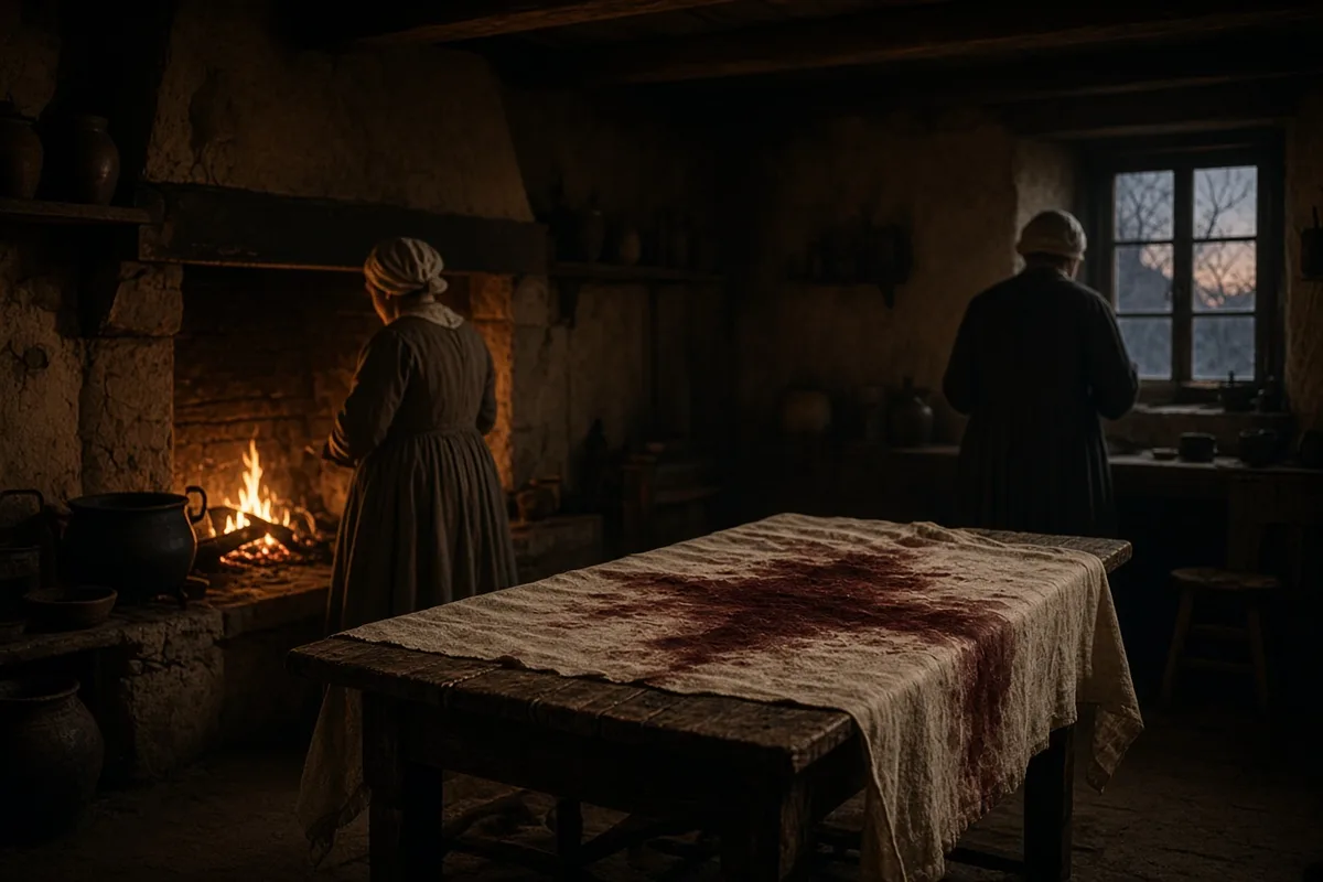 The stolen host started to bleed.