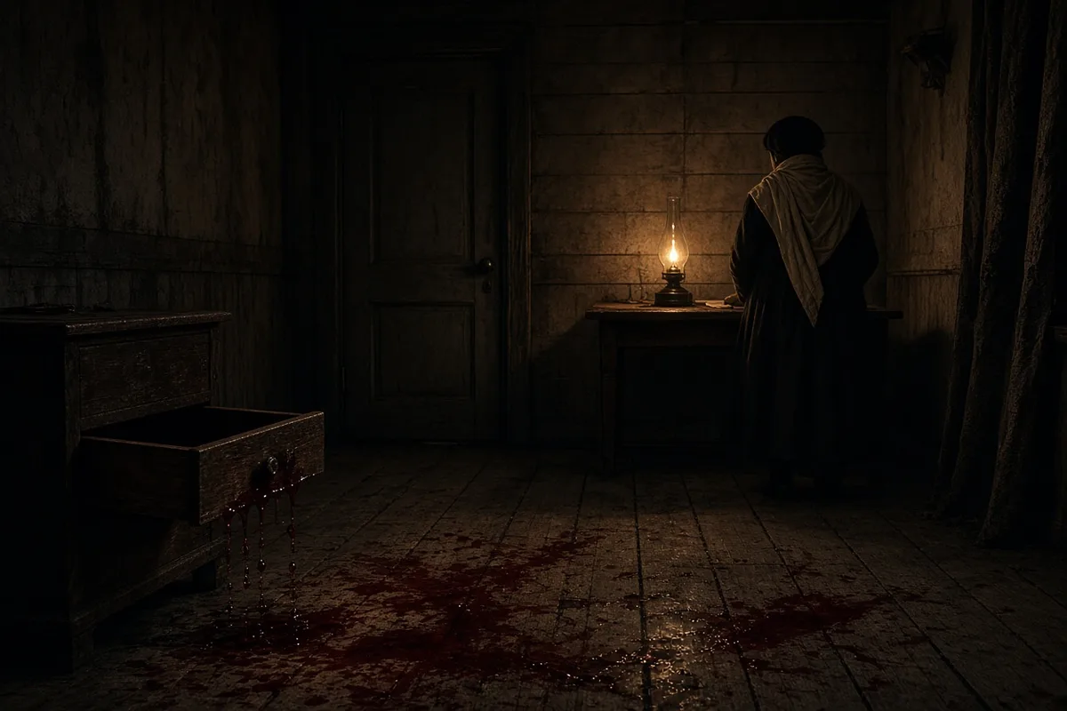 Blood continued to flow from the host.