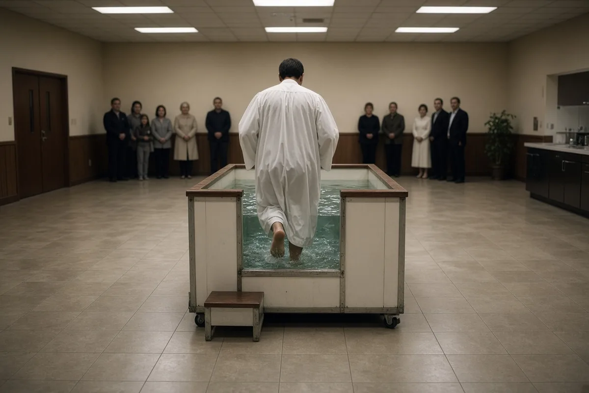 Welch underwent a public baptism as part of his documented conversion in 2005.