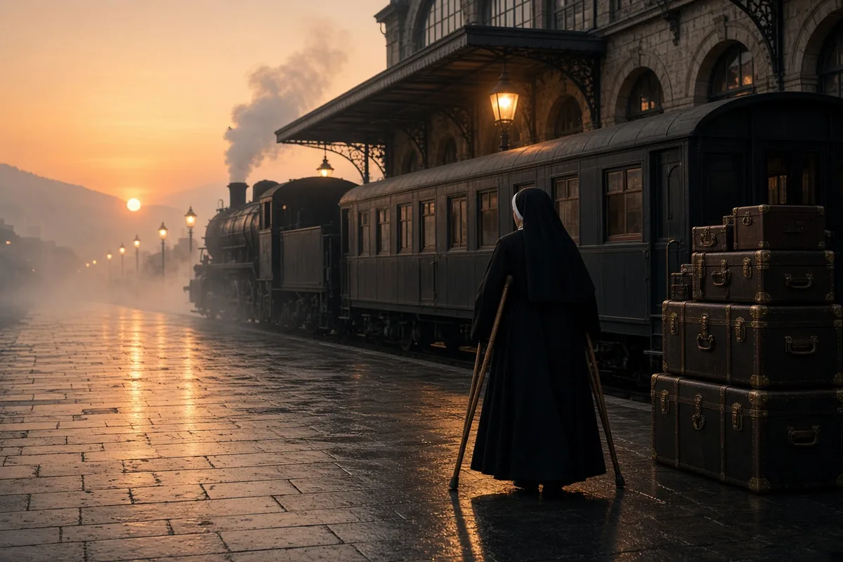 Sister Mary of the Presentation arrived by rail at Lourdes in 1908 as recorded in the sanctuary archives.