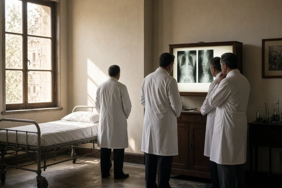 Radiological images taken before and after the reported cure were reviewed by the Lourdes Medical Bureau.