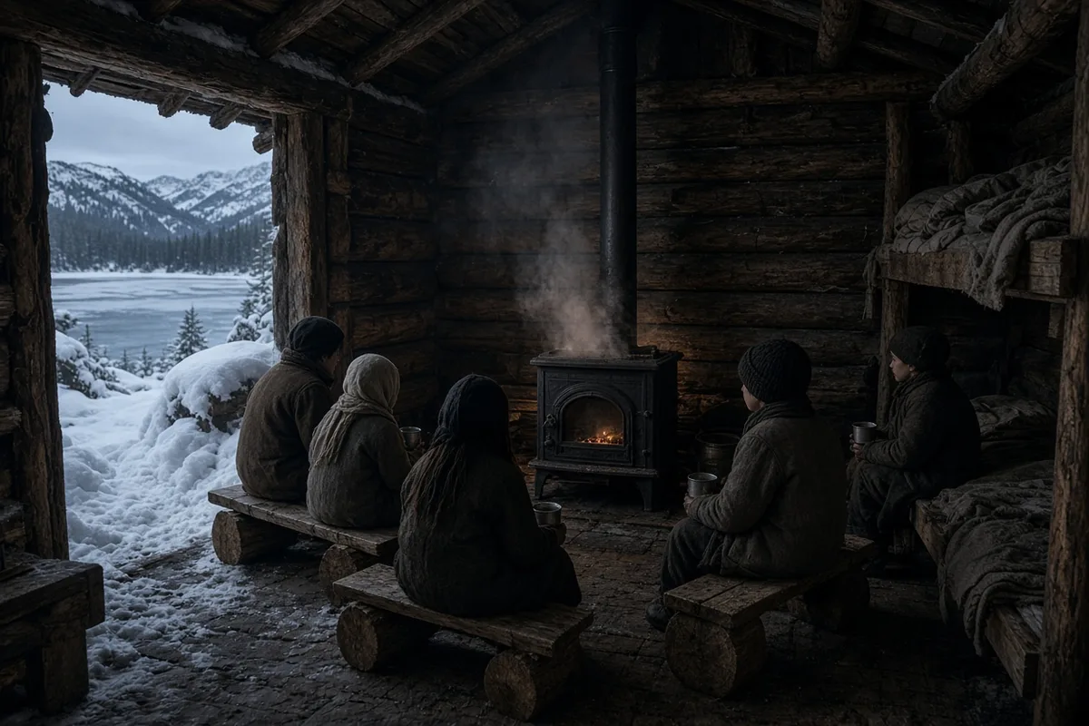 Diaries from 1847 describe the Reed and Donner children sheltering in snow-covered cabins through the winter of 1846-1847.
