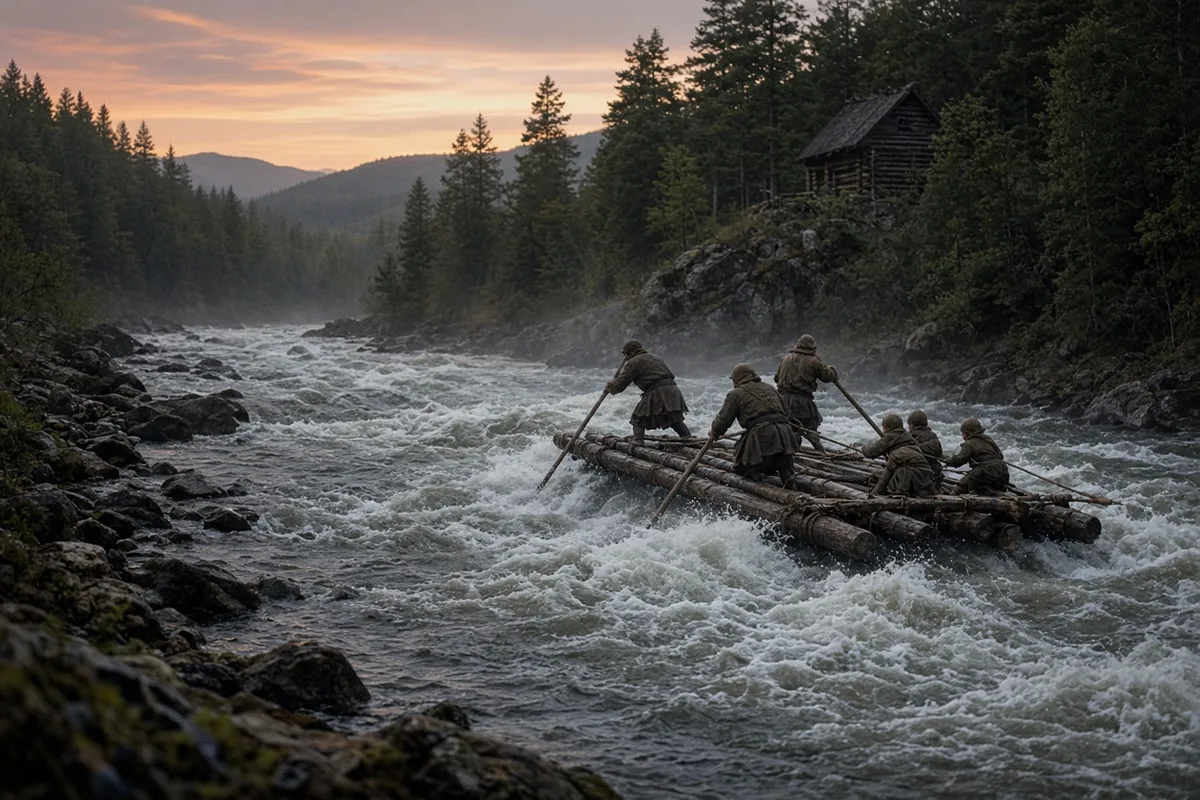 Rescue logs confirm the ferrying of children across swollen streams during the return journey from the Sierra Nevada.