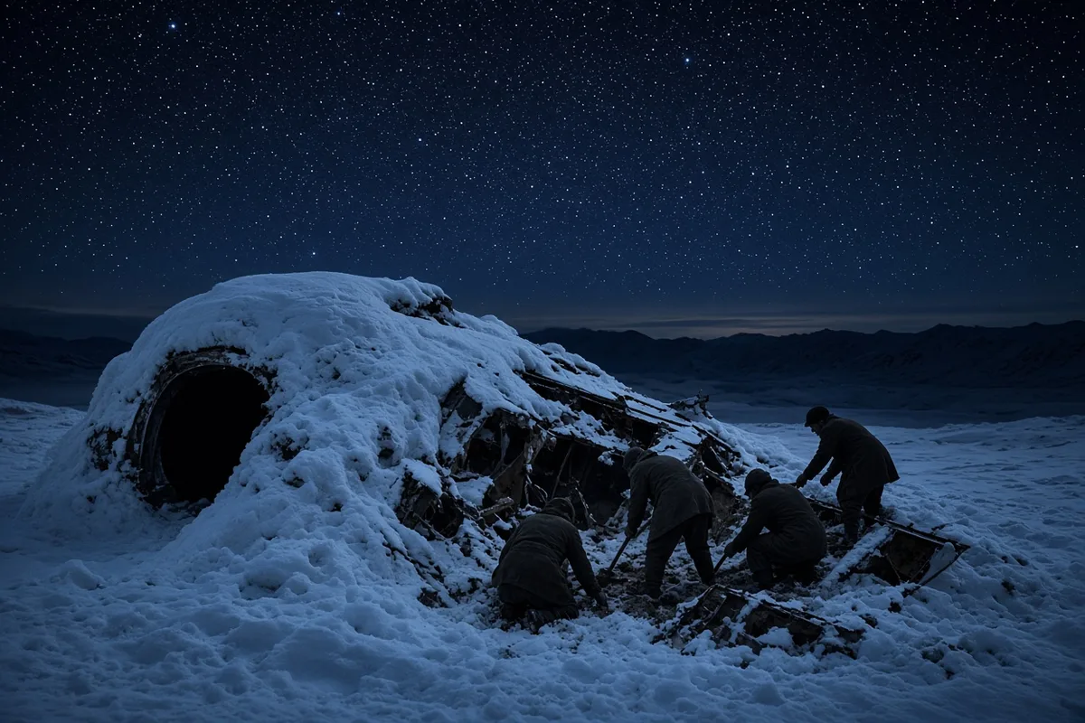 On the seventeenth night, an avalanche buried the survivors as they slept, killing several more of them.