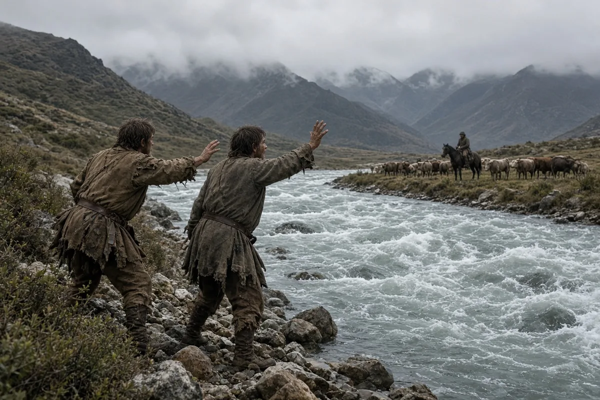 On the tenth day of their trek, the two survivors spotted a Chilean shepherd, Sergio Catalán, on the far side of a river.