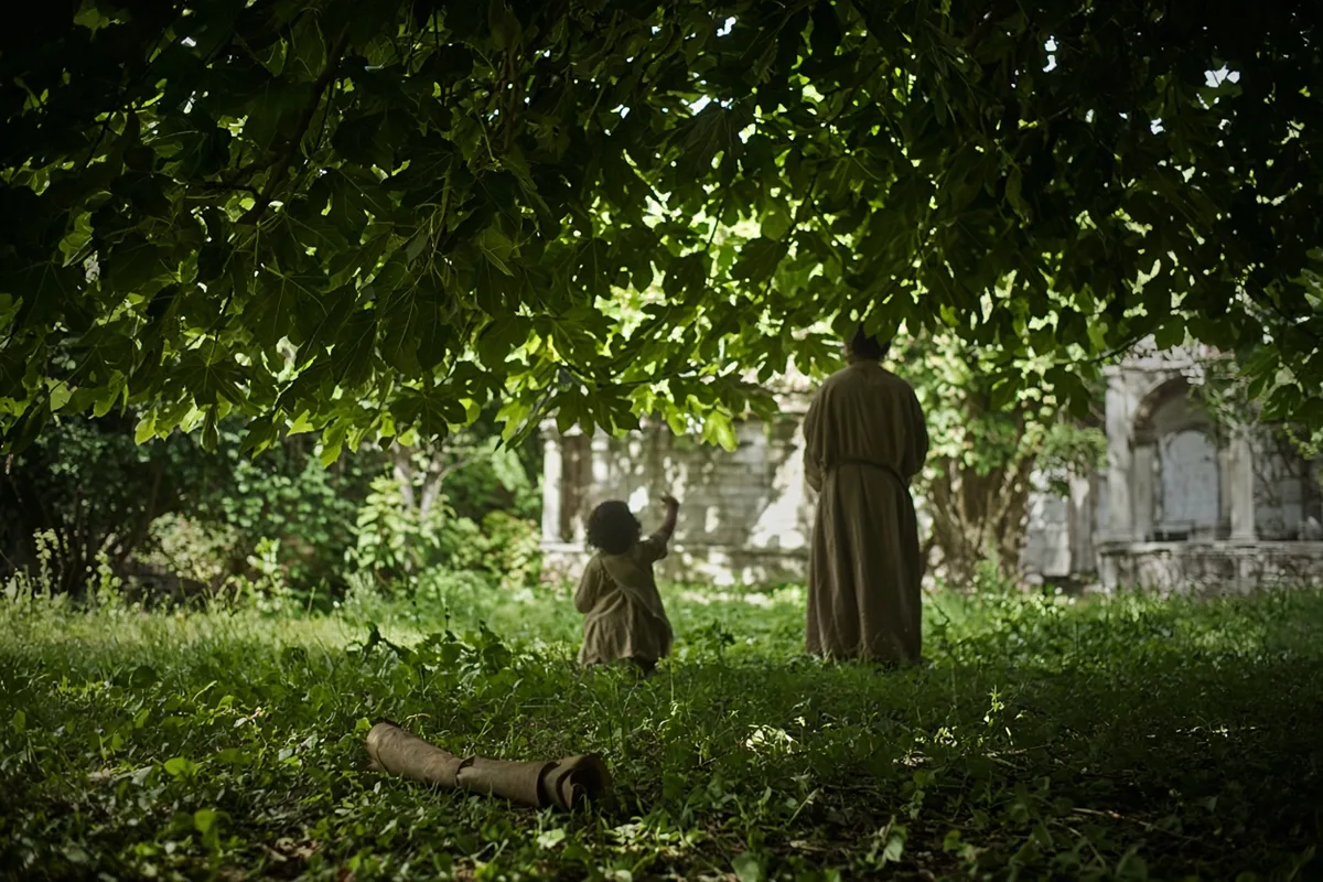 Augustine heard a child's voice urging him to take up and read during his garden crisis.