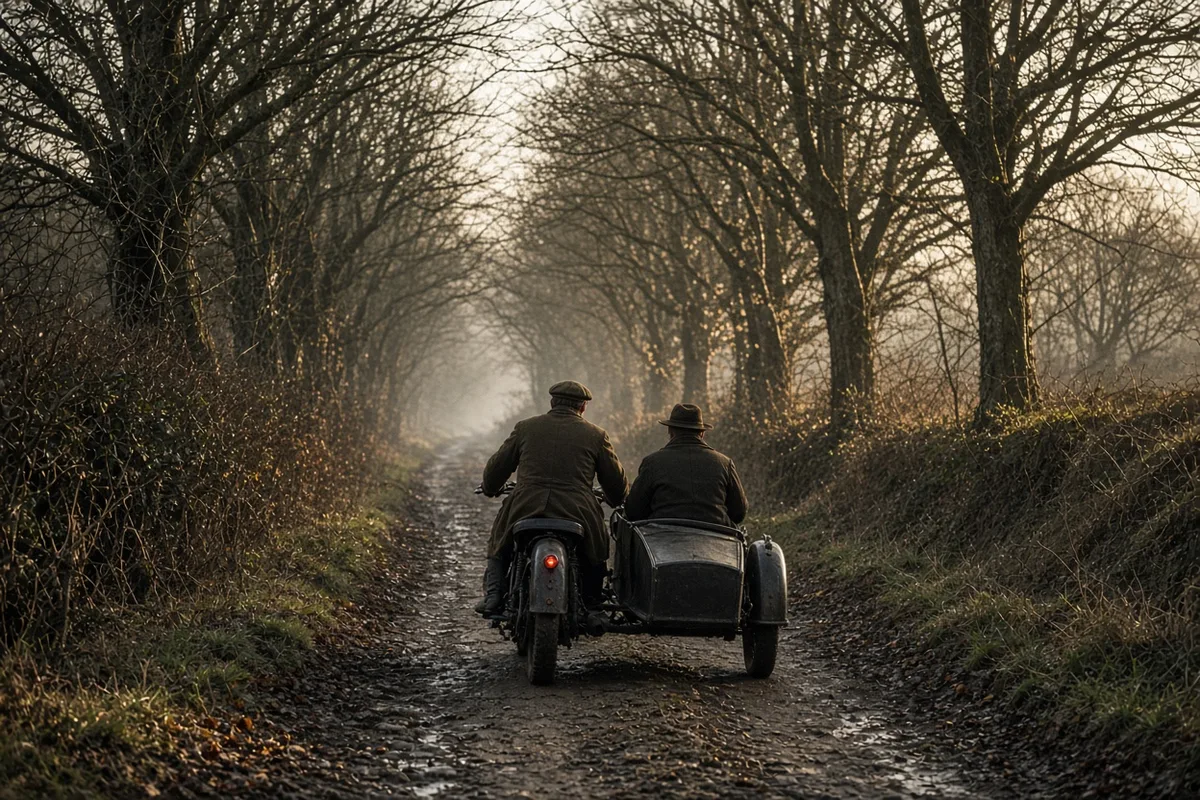 The journey took place on the roads around Oxford in 1929.