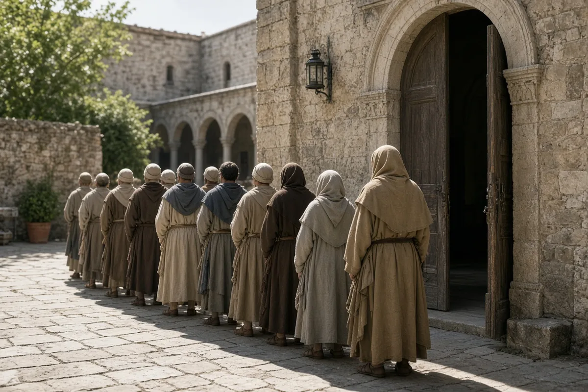 Pilgrims traveling to the Rhine shrines often stopped at Hildegard’s convent for medical attention.