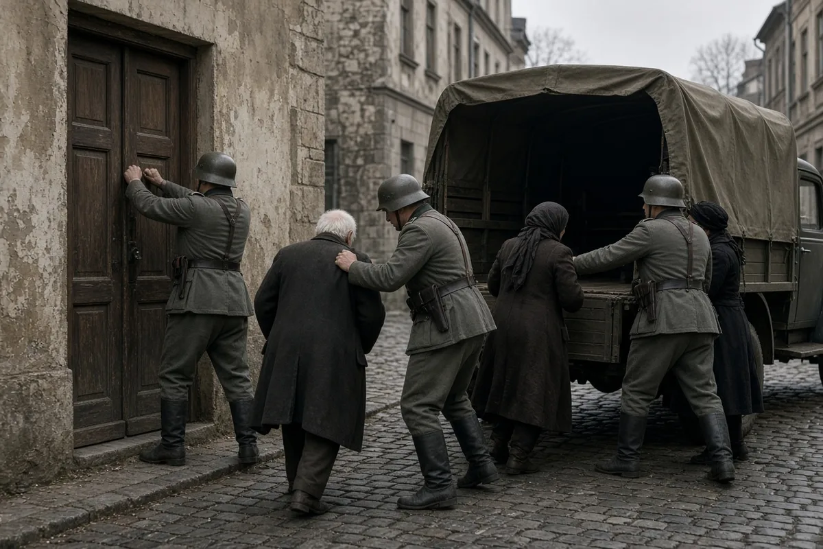 In 1944, an informant betrayed the family, and the Gestapo arrested them, sending them to prison and later to concentration camps.