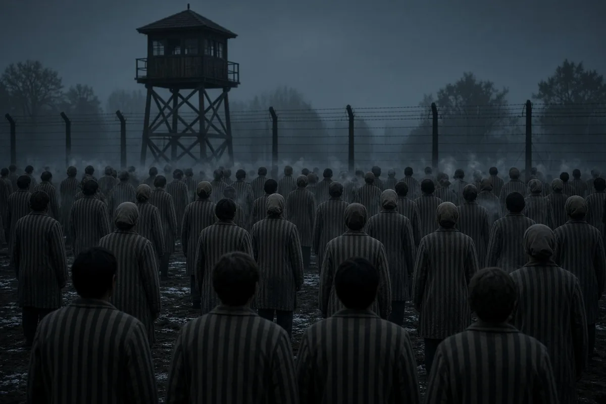 Corrie and her sister Betsie were sent to Ravensbrück concentration camp, where prisoners endured brutal roll calls and starvation.