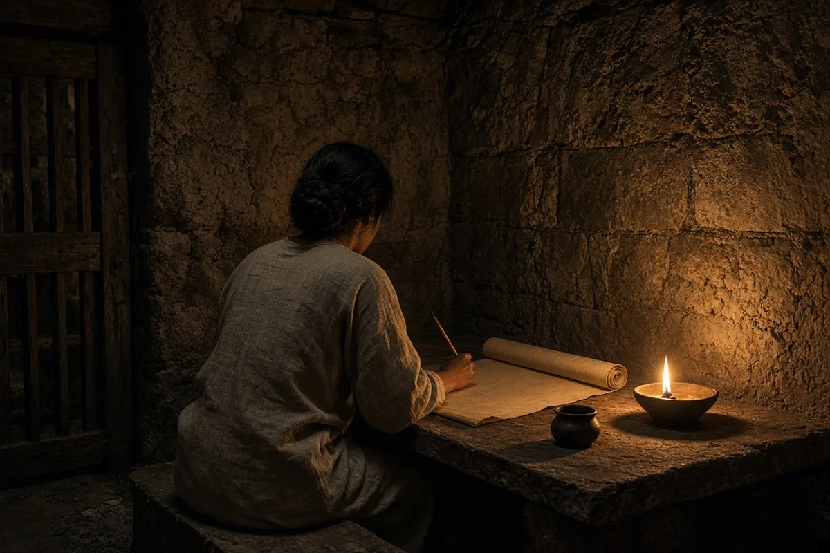 Vibia Perpetua kept a diary of her imprisonment and visions during the persecution under Emperor Septimius Severus.
