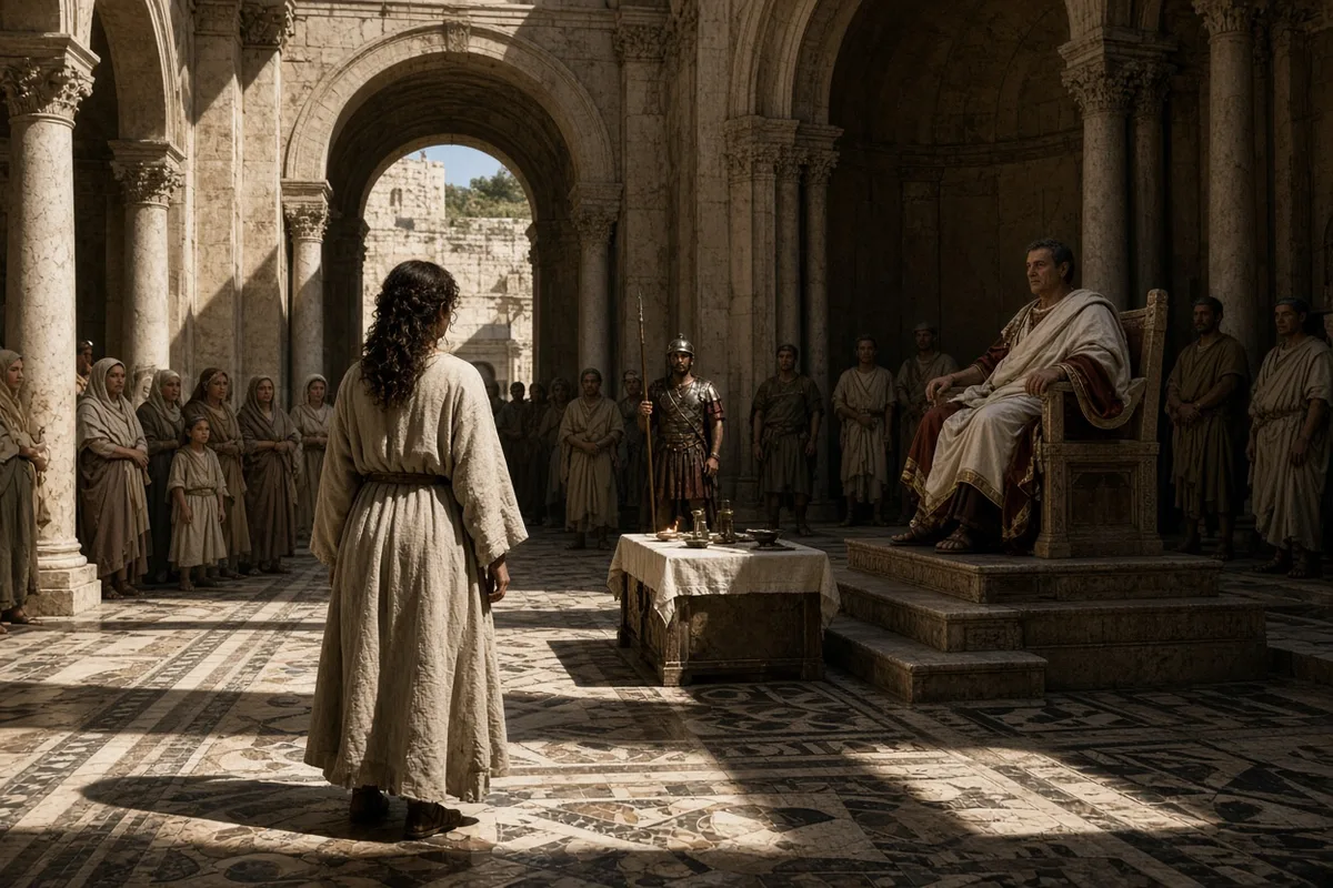 During her trial, Perpetua steadfastly refused to renounce her faith despite threats of death in the arena.