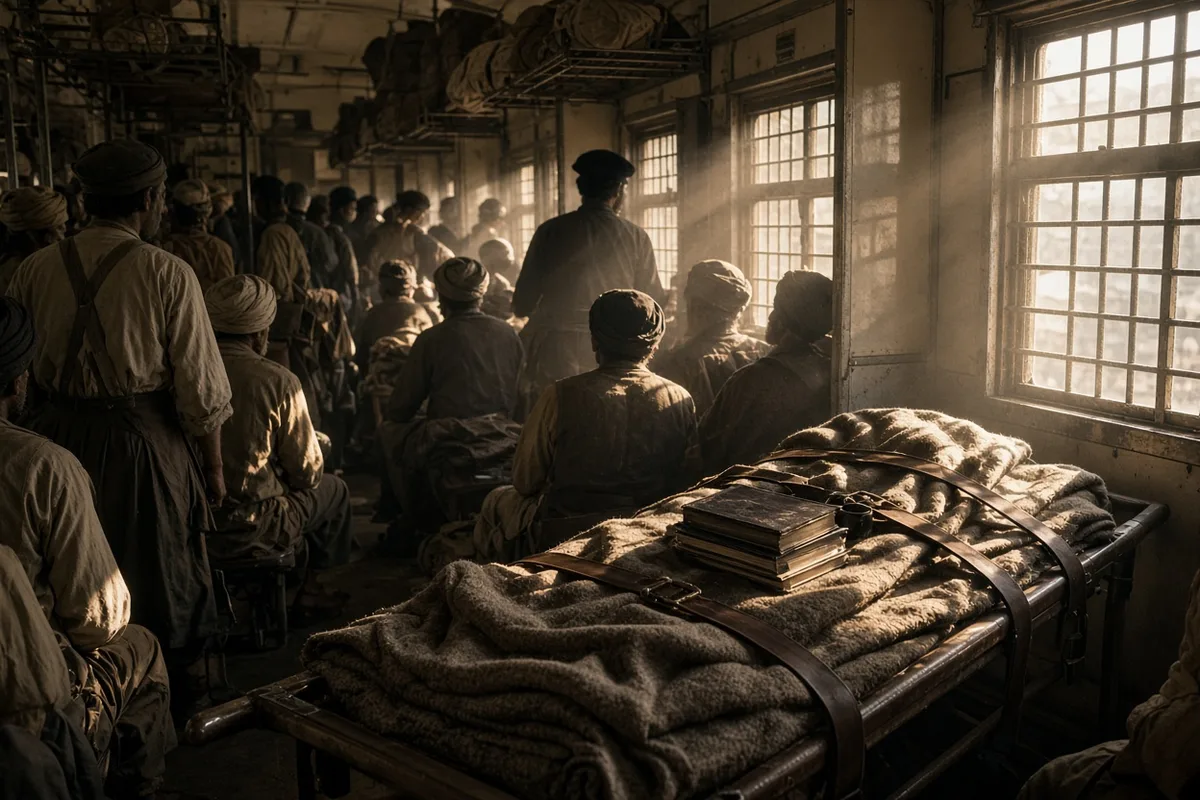 Anne-Marie Ménage traveled by train to Lourdes as part of a pilgrimage of the sick in 1947.