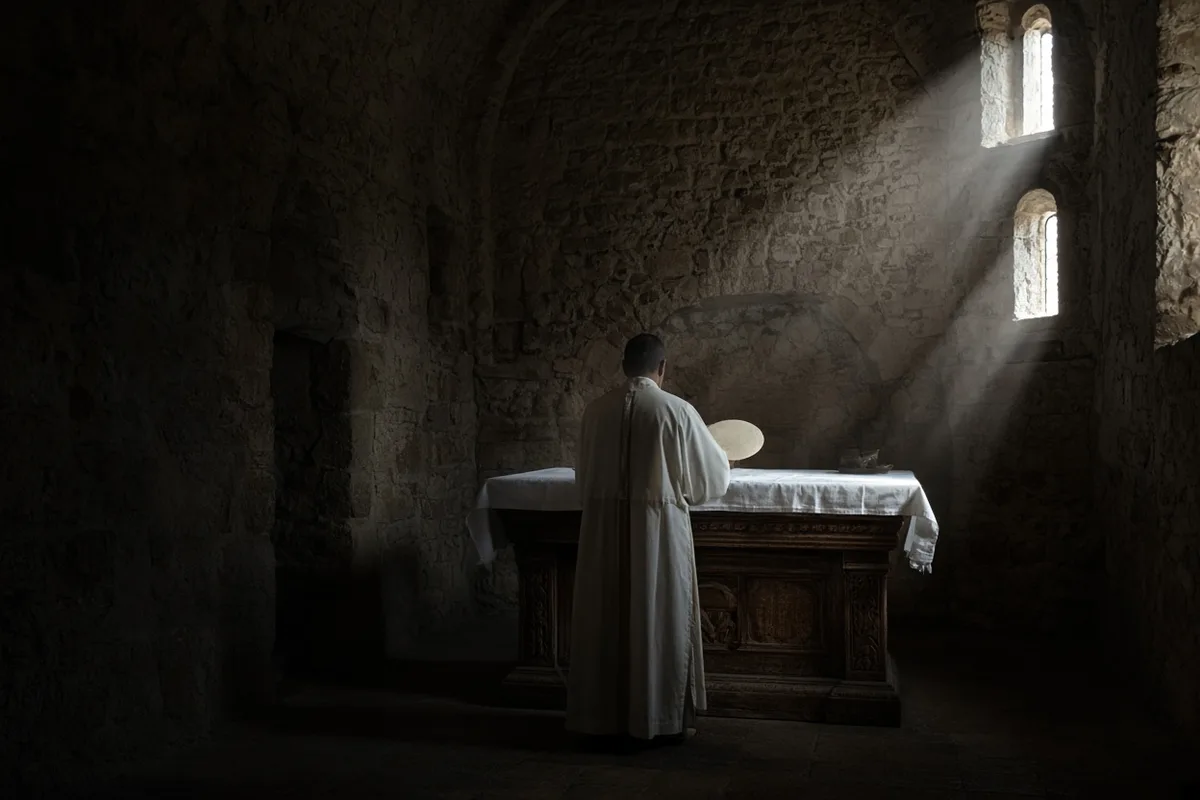In 700 AD a doubting priest celebrated Mass in Lanciano, Italy.