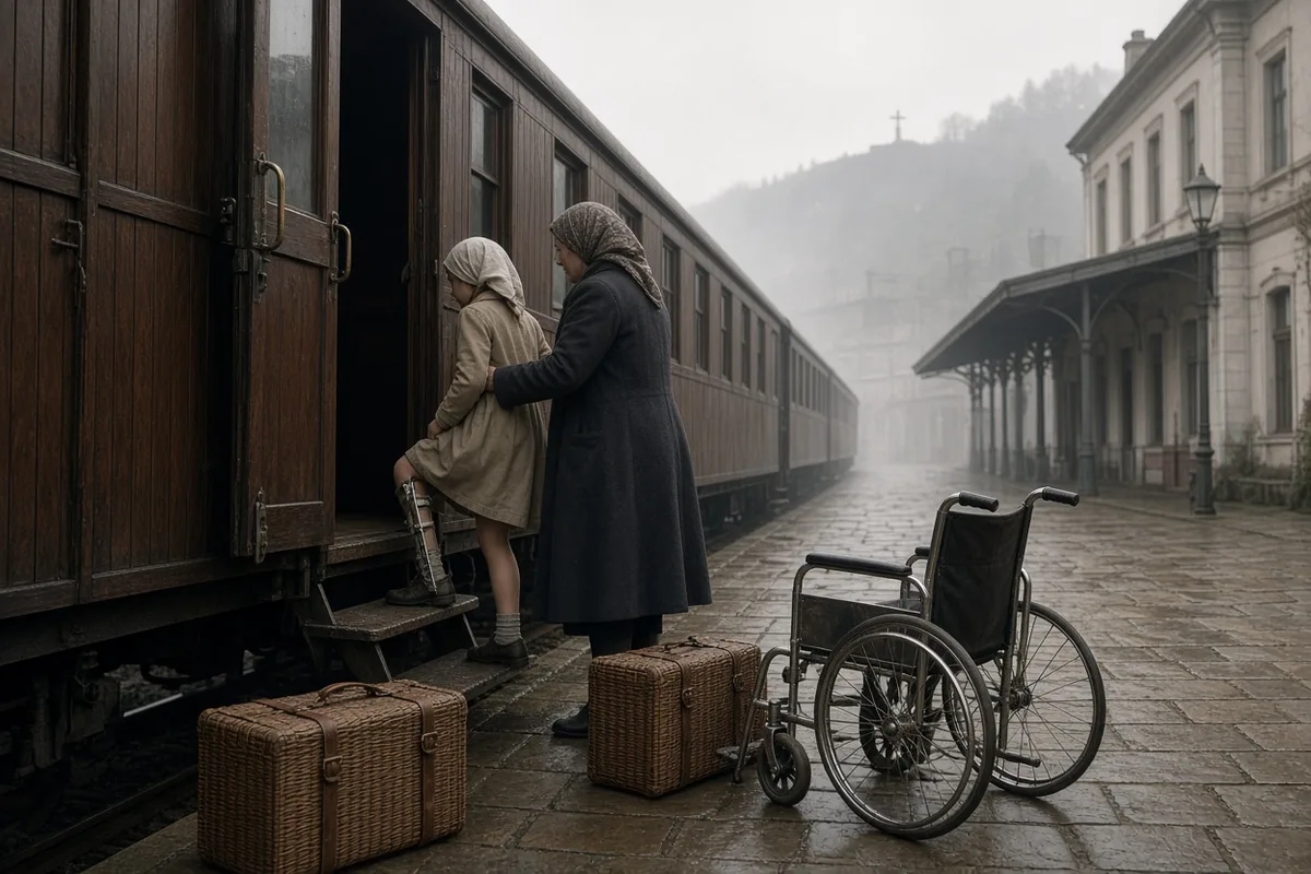 Marie Bailly brought her niece to Lourdes in 1952 to seek healing for the child's limb deformity.