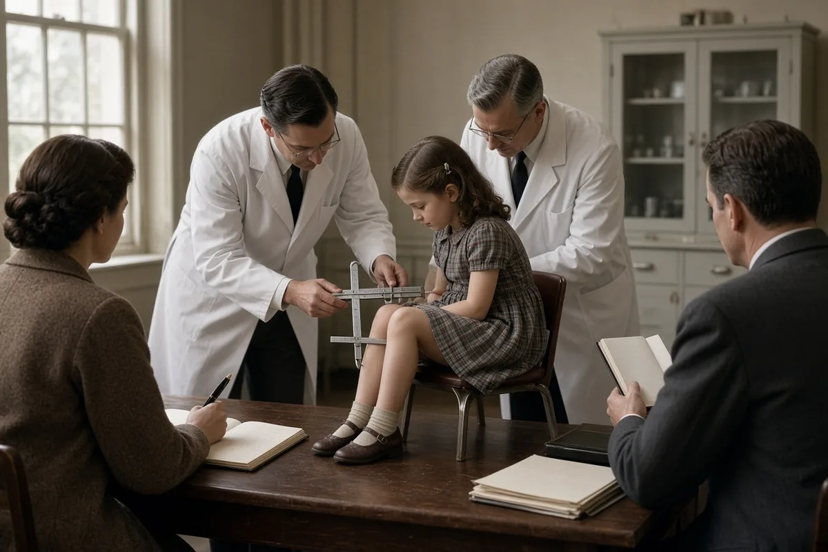 Physicians examined and recorded the niece's condition after the reported healing at Lourdes.