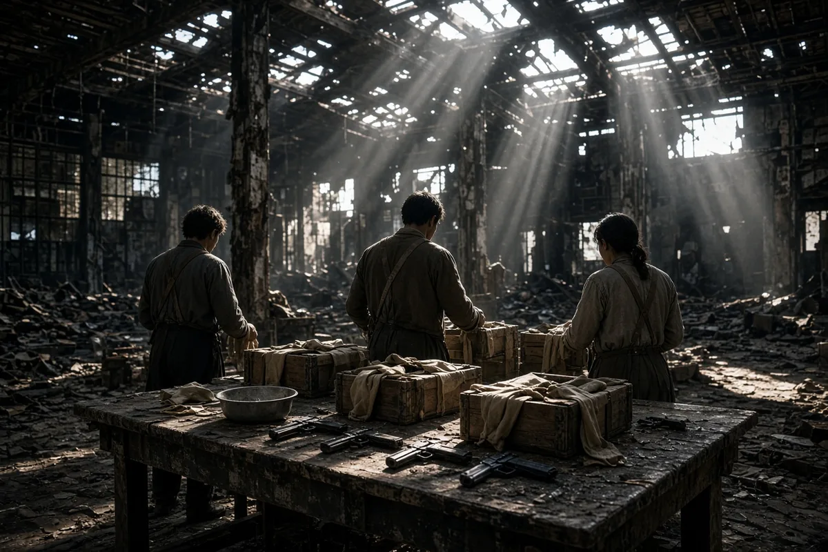Medical supplies and small arms were prepared for distribution among uprising combatants in April 1943.