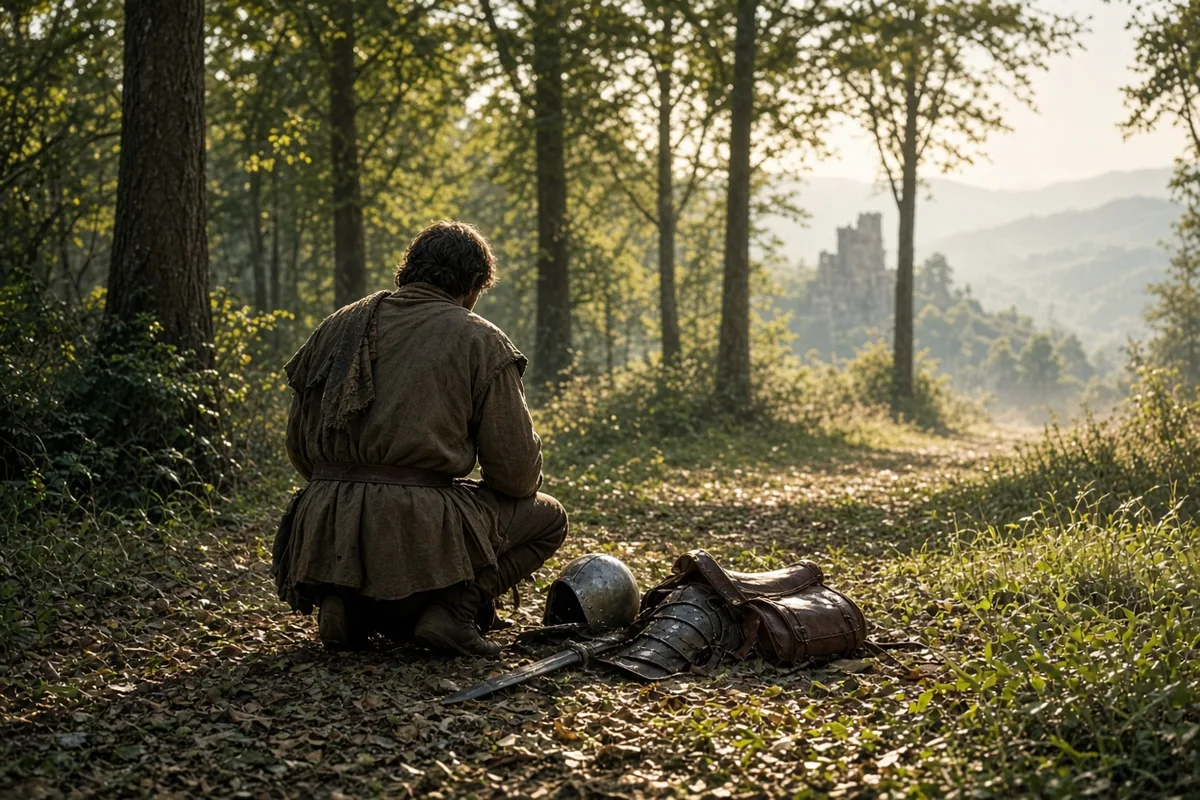 Martin resigned from the Roman army to live as a Christian ascetic.