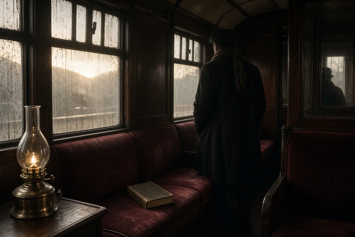 Graham Greene described beginning to read Catholic devotional texts while traveling by rail in 1926.