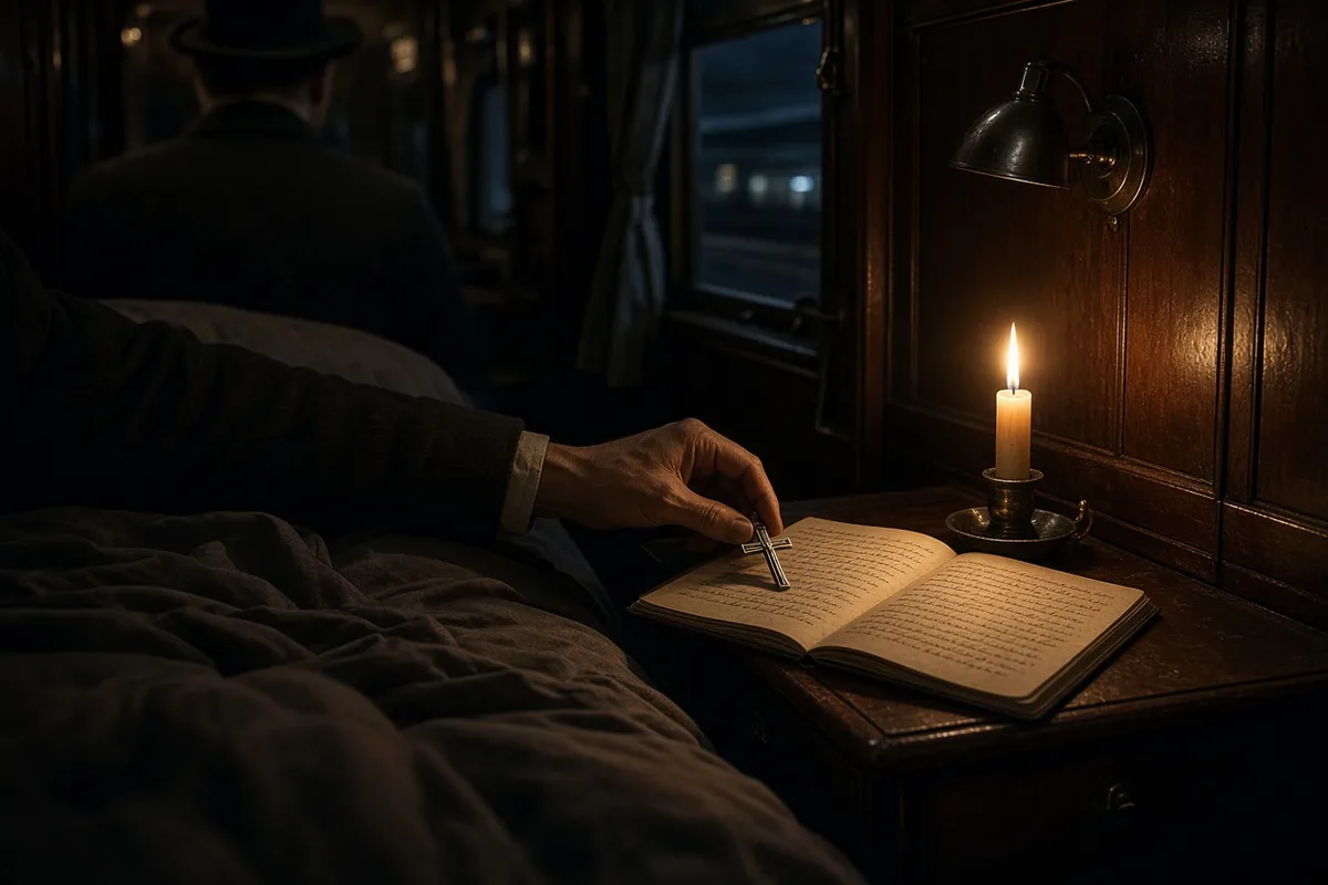 Greene wrote in interviews that moments of private reflection occurred on overnight trains in 1926.