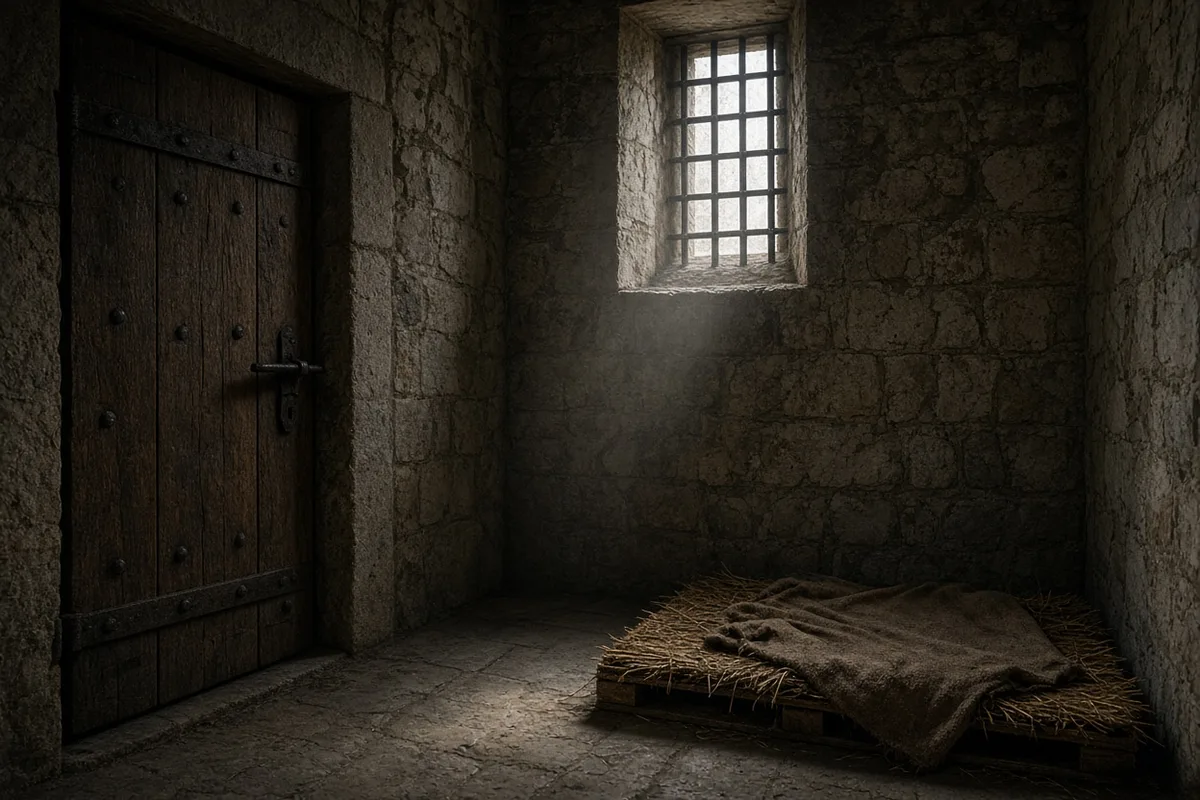 In 1577 John of the Cross was confined by fellow friars in a small monastery prison cell in Toledo.